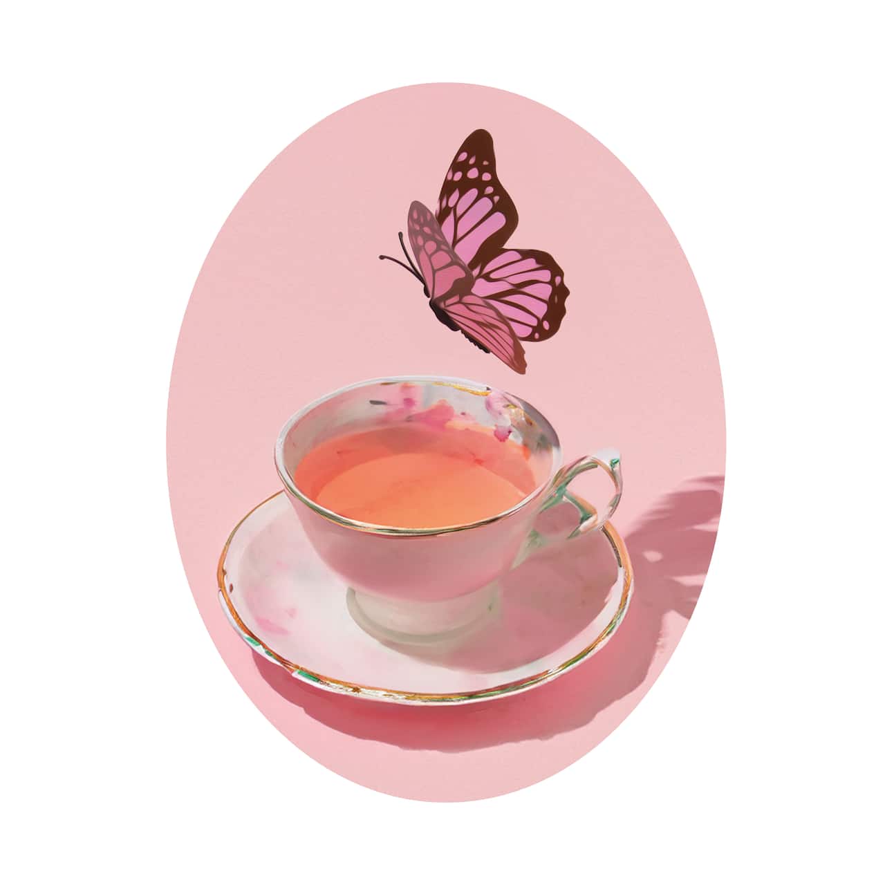 7" x 9" Floral Glove & Tea Oval Canvas Painting Kit by Craft Smart®